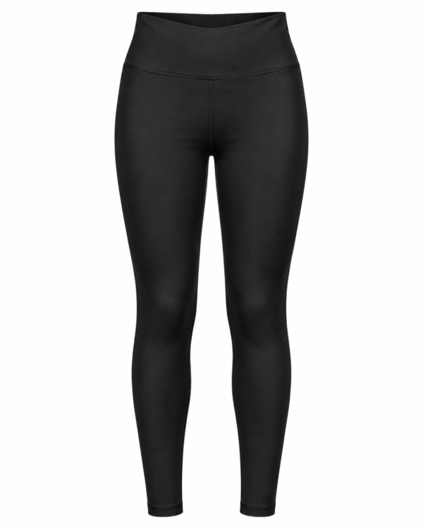 Klasyczne Czarne Legginsy Modelujące z Wysokim Stanem